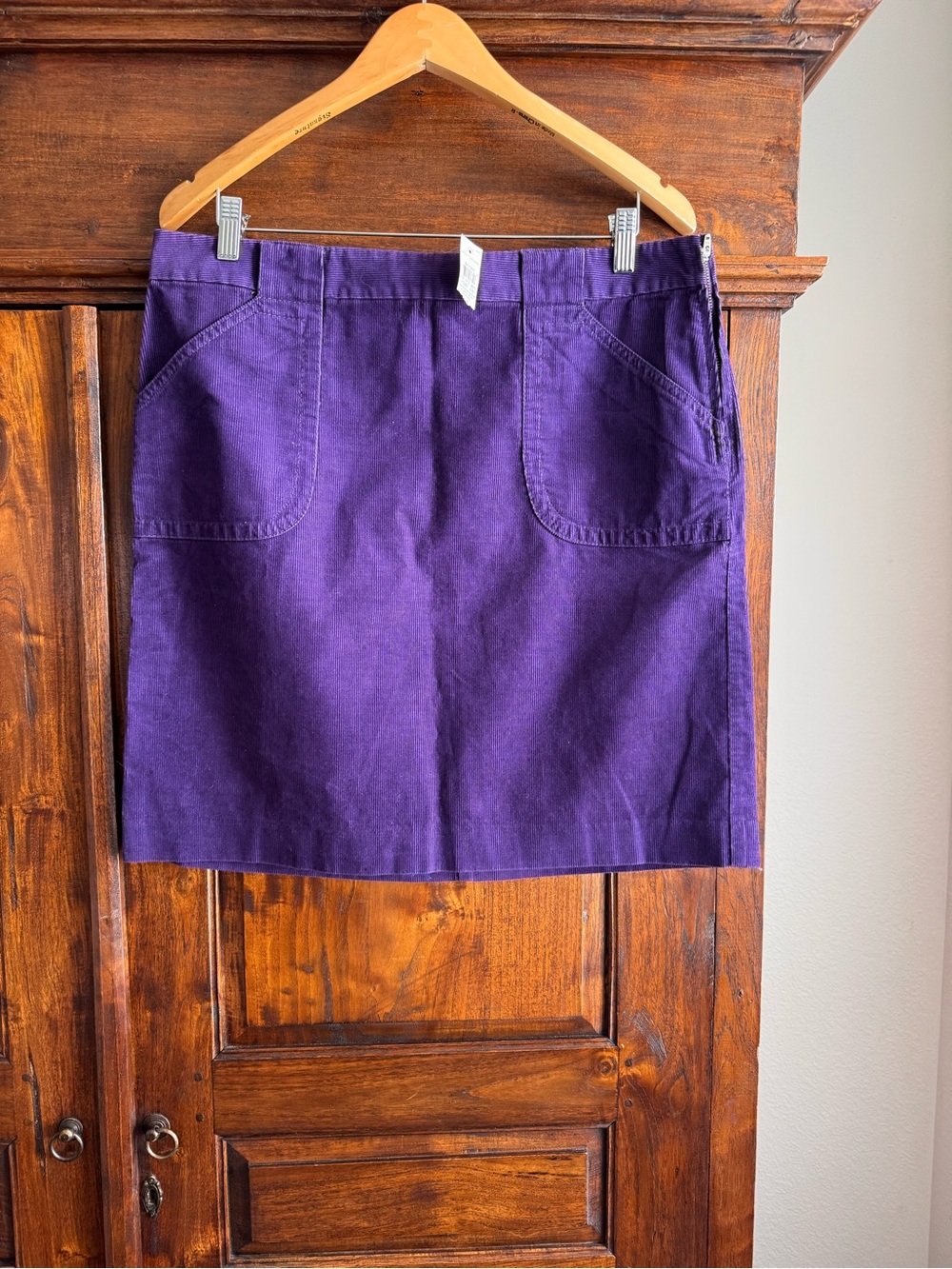 Ann Taylor Purple Corduroy Skirt New Size 12
